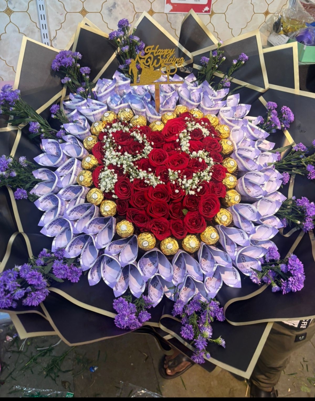 Money bouquet by Afroz Florist Decoration Hyderabad