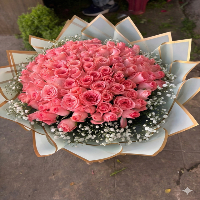 Rose bouquet by Afroz Florist Decoration Hyderabad