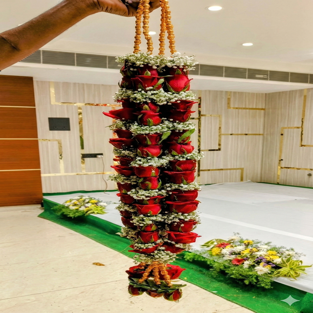 Wedding garland by Afroz Florist Decoration Hyderabad